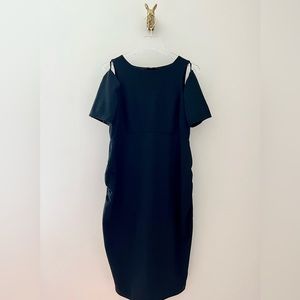 ASOS Black Maternity Cutout Midi Dress